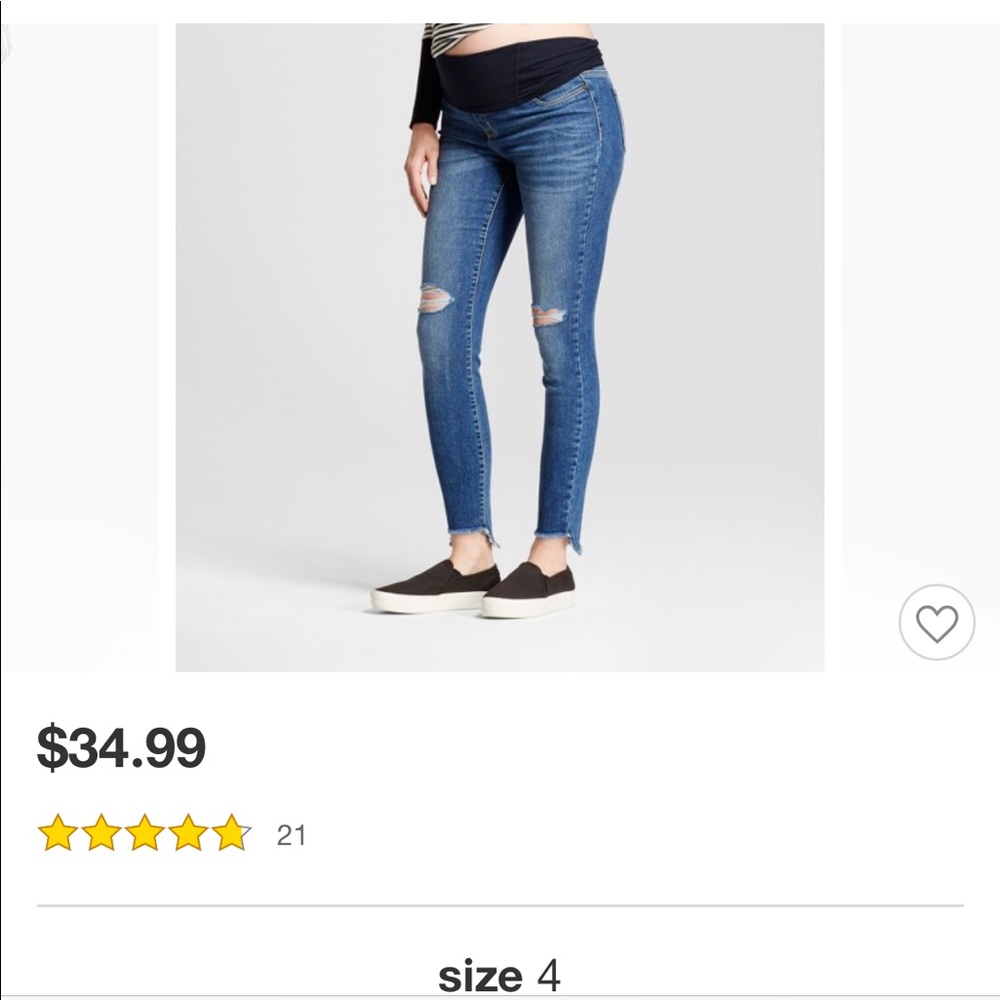 Size 2 maternity jeans